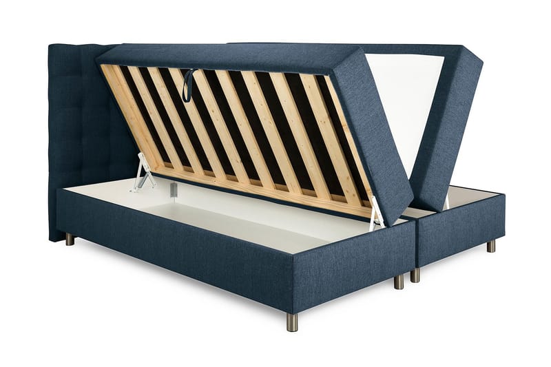 Montana Dubbelsäng med förvaring 160x200 cm - Mörkblå - Möbler - Säng - Komplett sängpaket