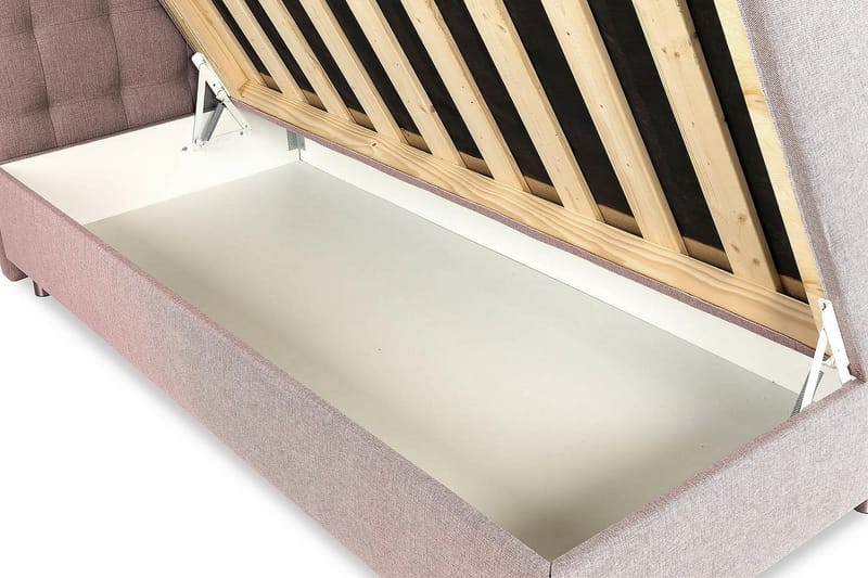 Montana Dubbelsäng med förvaring 160x200 cm - Rosa - Möbler - Säng - Komplett sängpaket