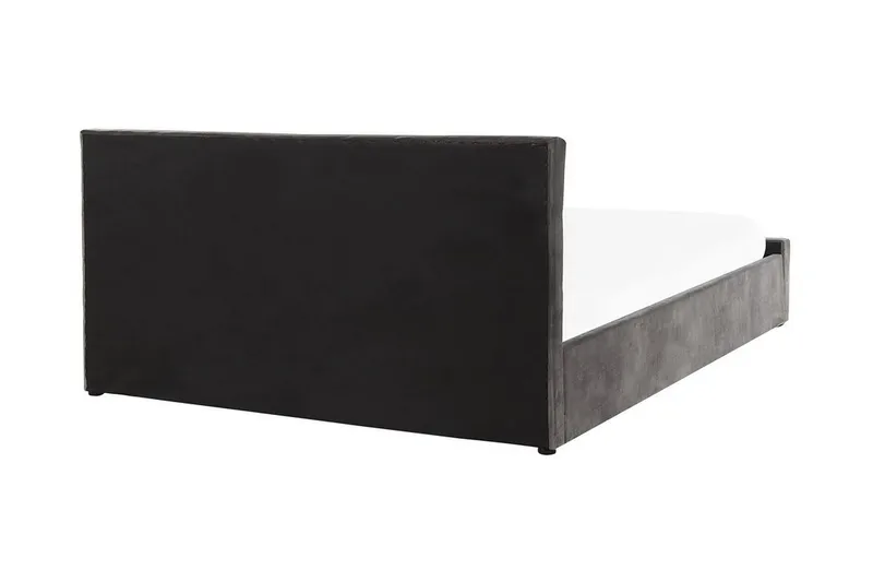Saleux Förvaringssäng 180x200cm - Sammet/Grå - Möbler - Säng - Sängram & sängstomme