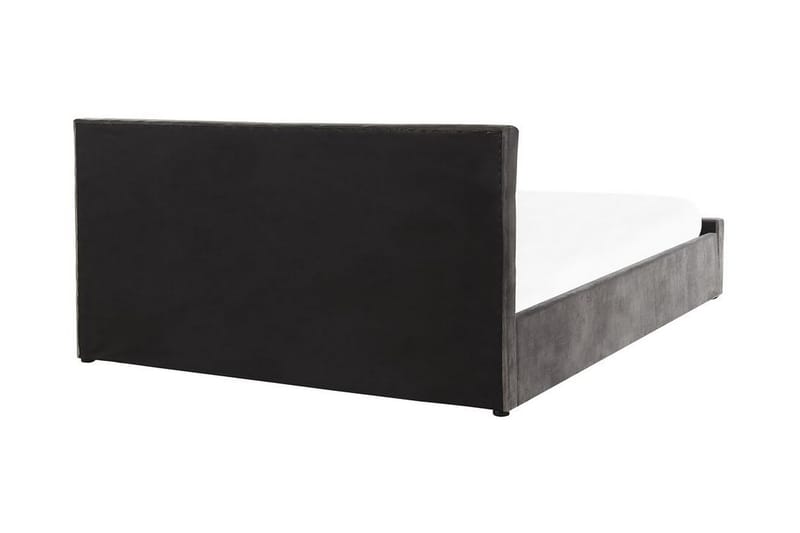 Saleux Förvaringssäng 180x200cm - Sammet/Grå - Möbler - Säng - Sängram & sängstomme