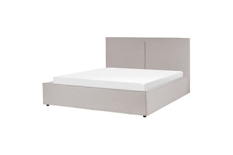 Dubbelsäng Moissac med lamellram Grå-Svart, 160x200 cm - Grå-Svart, 160x200 cm - Möbler - Säng - Sängar med förvaring