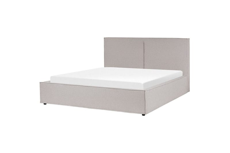 Dubbelsäng Moissac med lamellram Grå-Svart, 180x200 cm - Grå-Svart, 180x200 cm - Möbler - Säng - Sängar med förvaring