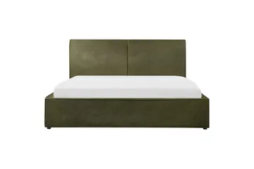 Dubbelsäng Moissac med lamellram Grön-Svart, 180x200 cm - Grön-Svart, 180x200 cm - Möbler - Säng - Sängar med förvaring