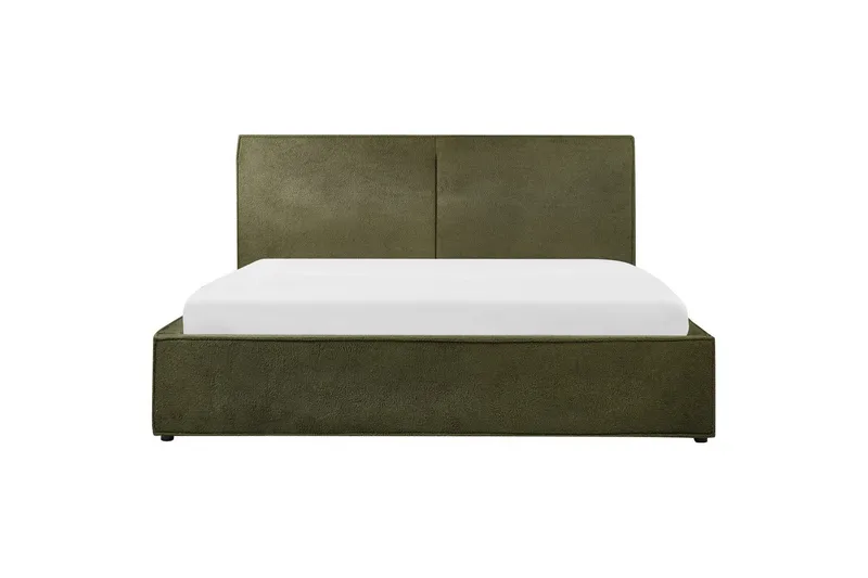 Dubbelsäng Moissac med lamellram Grön-Svart, 180x200 cm - Grön-Svart, 180x200 cm - Möbler - Säng - Sängar med förvaring