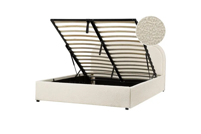 Dubbelsäng Quillien med förvaring 140x200 cm, 140x200 cm