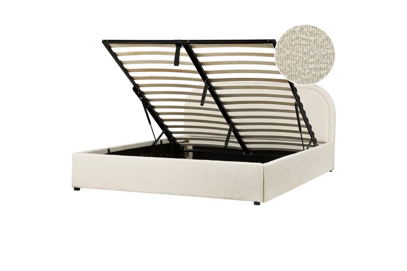 Dubbelsäng Quillien med förvaring 160x200 cm, 160x200 cm
