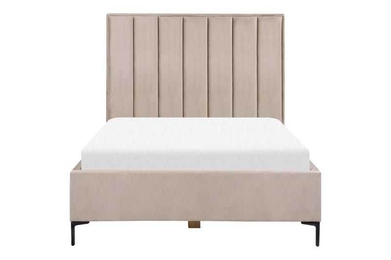 Dubbelsäng Sezanne med förvaring Beige-Grå-Svart, 140x200 cm - Beige-Grå-Svart, 140x200 cm - Möbler - Säng - Sängar med förvaring