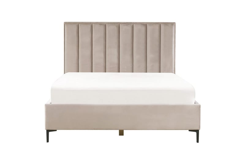 Dubbelsäng Sezanne med förvaring Beige-Grå-Svart, 160x200 cm - Beige-Grå-Svart, 160x200 cm - Möbler - Säng - Sängar med förvaring