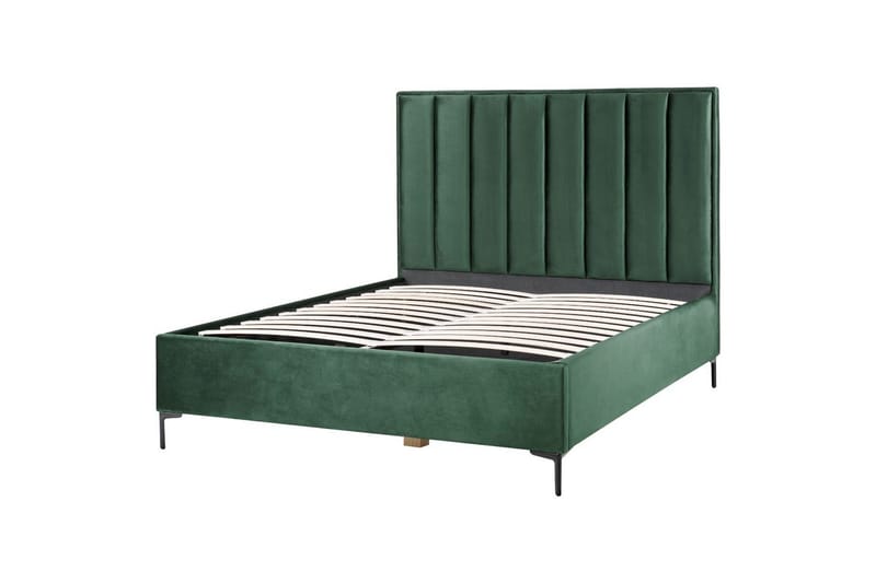 Dubbelsäng Sezanne med förvaring Grön-Svart, 160x200 cm - Grön-Svart, 160x200 cm - Möbler - Säng - Sängar med förvaring