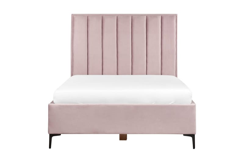 Dubbelsäng Sezanne med förvaring Rosa-Svart, 140x200 cm - Rosa-Svart, 140x200 cm - Möbler - Säng - Sängar med förvaring