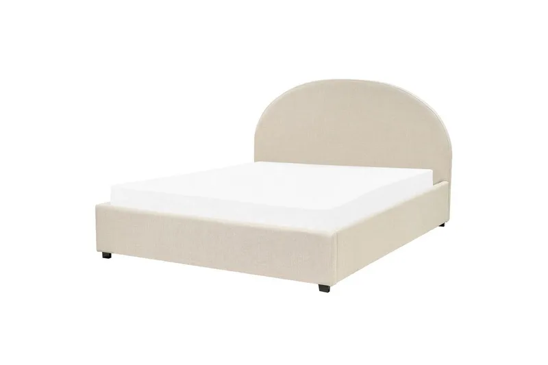 Dubbelsäng Vaucluse med förvaring Beige, 160x200 cm, Polyester - Beige, 160x200 cm, Polyester - Möbler - Säng - Sängar med förvaring