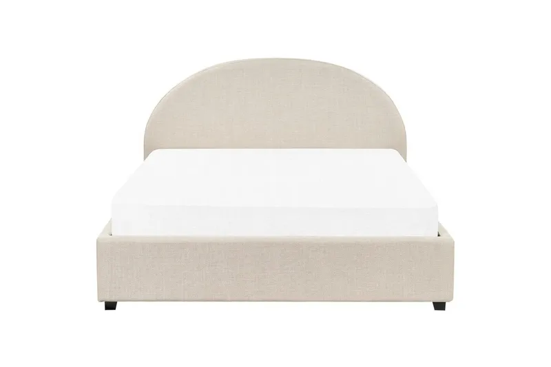 Dubbelsäng Vaucluse med förvaring Beige, 160x200 cm, Polyester - Beige, 160x200 cm, Polyester - Möbler - Säng - Sängar med förvaring