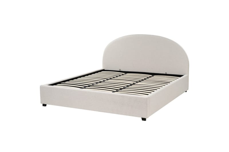 Dubbelsäng Vaucluse med förvaring Beige, 180x200 cm, Polyester - Beige, 180x200 cm, Polyester - Möbler - Säng - Sängar med förvaring