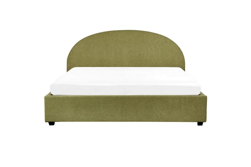 Dubbelsäng Vaucluse med förvaring Grön, 180x200 cm, Bouclé - Grön, 180x200 cm, Bouclé - Möbler - Säng - Sängar med förvaring
