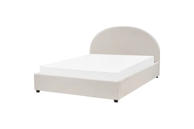 Dubbelsäng Vaucluse med förvaring Ljusbeige, 160x200 cm, Polyester - Ljusbeige, 160x200 cm, Polyester - Möbler - Säng - Sängar med förvaring