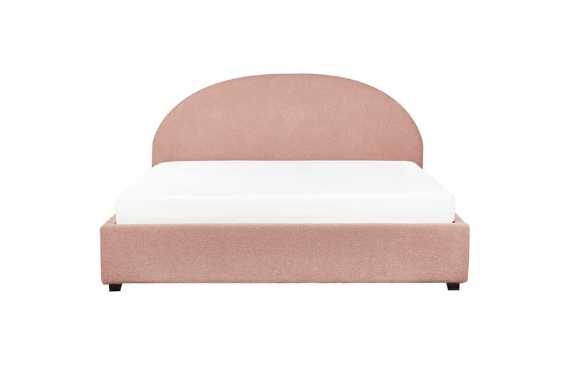 Dubbelsäng Vaucluse med förvaring Rosa, 180x200 cm, Bouclé - Rosa, 180x200 cm, Bouclé - Möbler - Säng - Sängar med förvaring