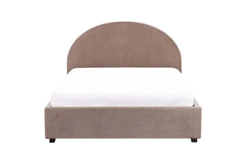 Dubbelsäng Vaucluse med förvaring Taupe, 140x200 cm, Bouclé - Taupe, 140x200 cm, Bouclé - Möbler - Säng - Sängar med förvaring