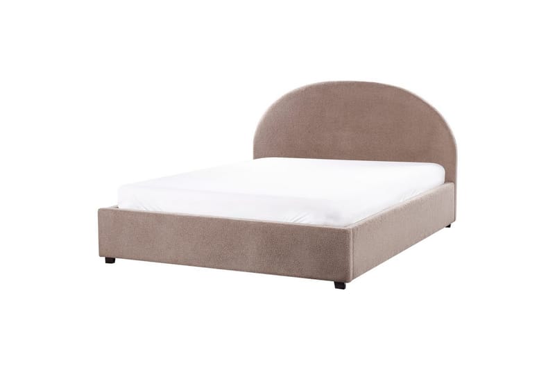 Dubbelsäng Vaucluse med förvaring Taupe, 160x200 cm, Bouclé - Taupe, 160x200 cm, Bouclé - Möbler - Säng - Sängar med förvaring