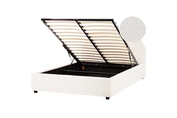 Dubbelsäng Vaucluse med förvaring Vit, 140x200 cm, Bouclé