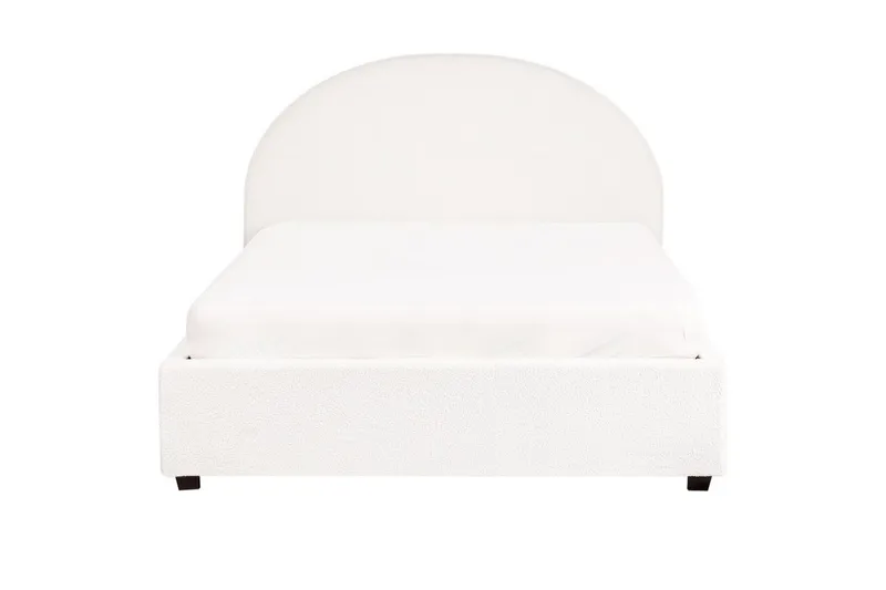 Dubbelsäng Vaucluse med förvaring Vit, 140x200 cm, Bouclé - Vit, 140x200 cm, Bouclé - Möbler - Säng - Sängar med förvaring