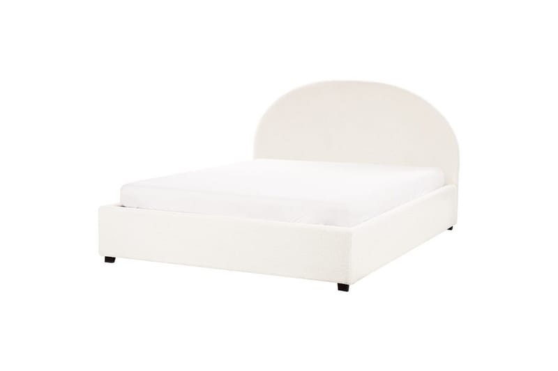 Dubbelsäng Vaucluse med förvaring Vit, 160x200 cm, Bouclé - Vit, 160x200 cm, Bouclé - Möbler - Säng - Sängar med förvaring