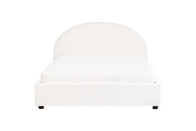 Dubbelsäng Vaucluse med förvaring Vit, 160x200 cm, Bouclé - Vit, 160x200 cm, Bouclé - Möbler - Säng - Sängar med förvaring