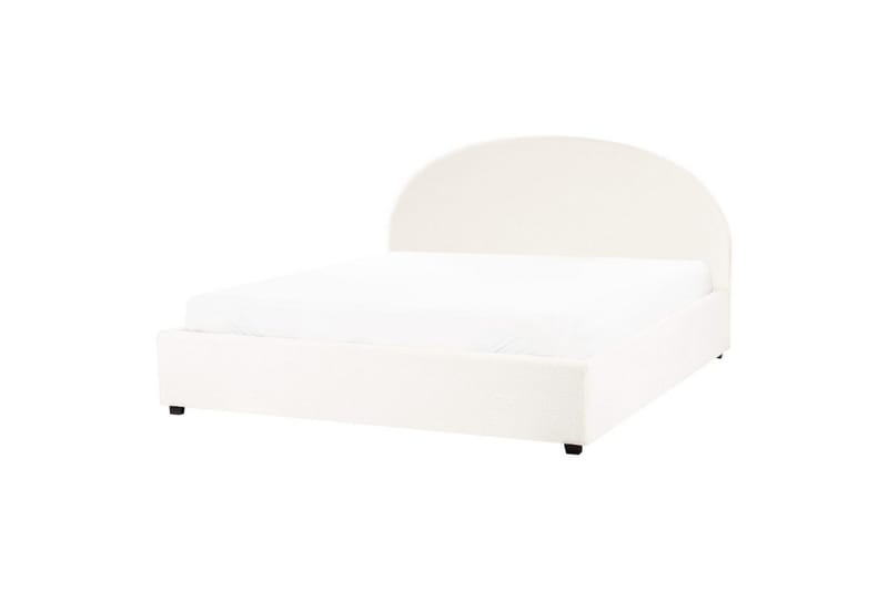 Dubbelsäng Vaucluse med förvaring Vit, 180x200 cm, Bouclé - Vit, 180x200 cm, Bouclé - Möbler - Säng - Sängar med förvaring