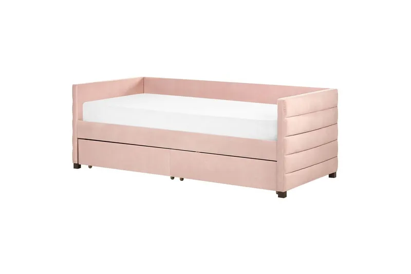 Enkelsäng Marray med förvaring Rosa - Rosa - Möbler - Säng - Sängar med förvaring