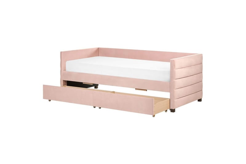 Enkelsäng Marray med förvaring Rosa - Rosa - Möbler - Säng - Sängar med förvaring
