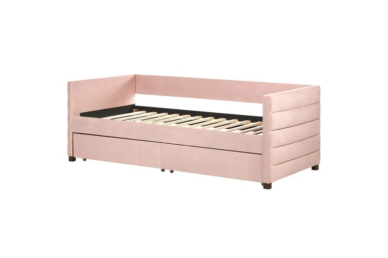 Enkelsäng Marray med förvaring Rosa - Rosa - Möbler - Säng - Sängar med förvaring