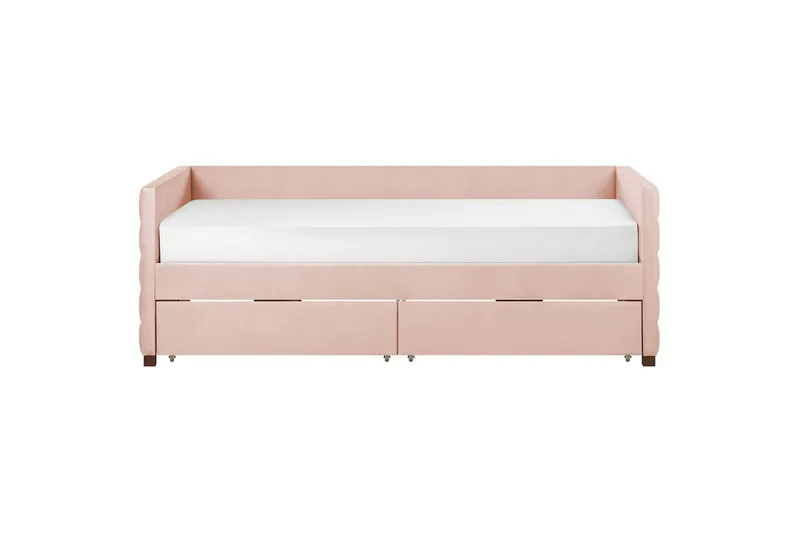 Enkelsäng Marray med förvaring Rosa - Rosa - Möbler - Säng - Sängar med förvaring