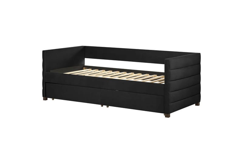 Enkelsäng Marray med förvaring Svart - Svart - Möbler - Säng - Sängar med förvaring