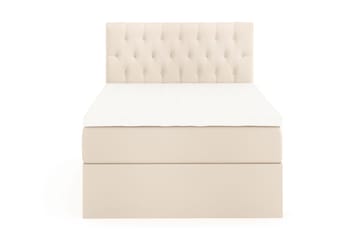 Boxy Box Bed Säng med Förvaring 120x200 cm - Beige - Möbler - Säng - Kontinentalsäng