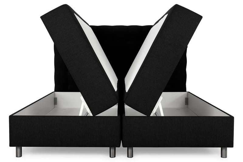 Montana Dubbelsäng med förvaring 160x200 cm - Svart - Möbler - Säng - Komplett sängpaket