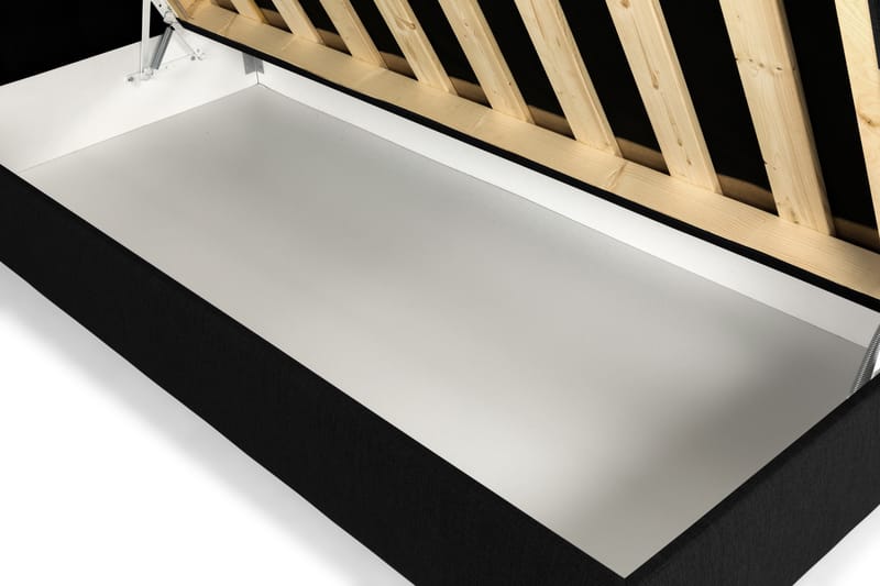 Montana Komplett Sängpaket med Förvaring 90x200 cm - Svart - Möbler - Säng - Komplett sängpaket