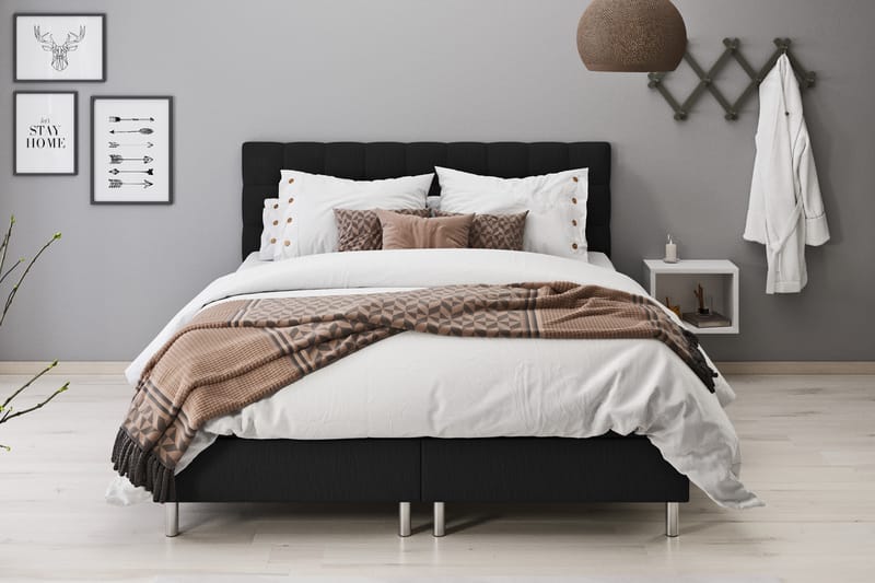 Montana Sängpaket 160x200 - Svart - Möbler - Säng - Komplett sängpaket