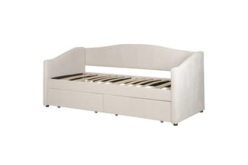 Enkelsäng Vittel med förvaring Beige - Beige - Möbler - Säng - Sängar med förvaring