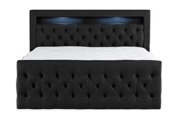 Francisco Komplett Sängpaket med Lådförvaring LED-belysning 160x200