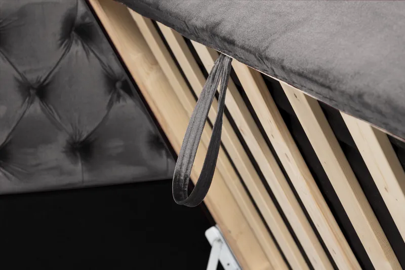 Francisco Komplett Sängpaket med Lyftförvaring LED-belysning 180x200 - Mörkgrå - Möbler - Säng - Komplett sängpaket