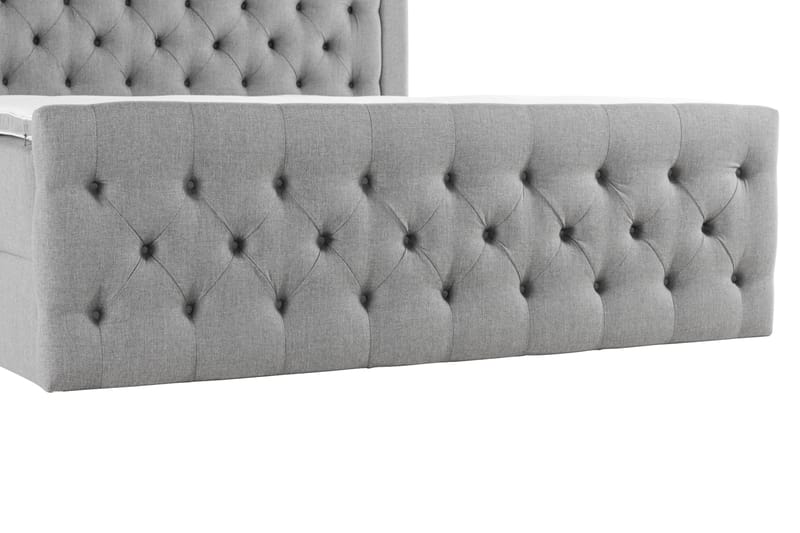 Francisco Sängpaket 180x200 med Lyftförvaring LED-belysning - Grå - Möbler - Säng - Sängar med förvaring