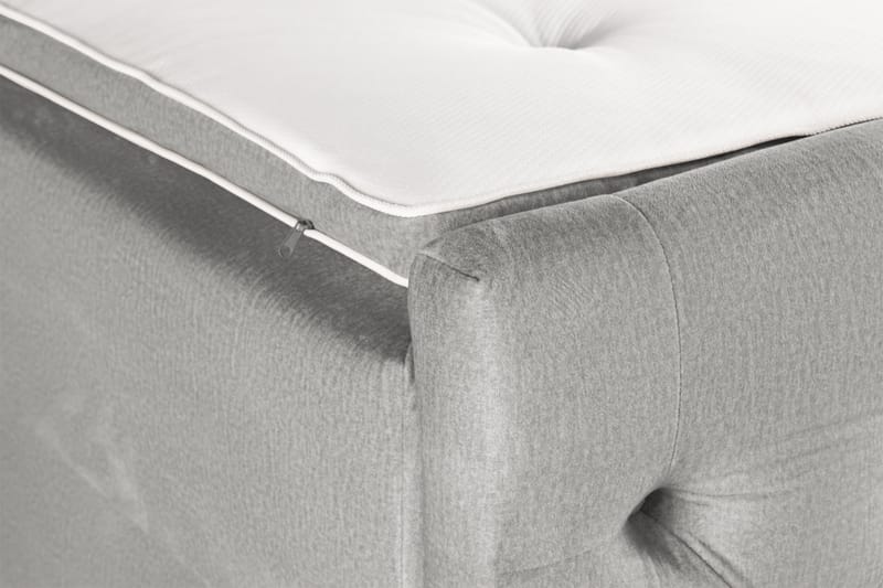 Francisco Sängpaket 180x200 med Lyftförvaring LED-belysning - Grå - Sängar med förvaring - Komplett sängpaket