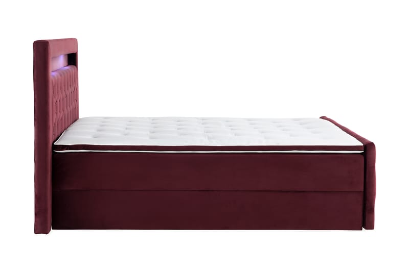 Francisco Sängpaket 180x200 med Lyftförvaring LED-belysning - Röd - Komplett sängpaket - Sängar med förvaring