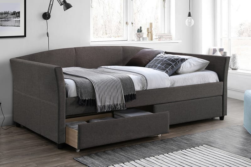 Genesis Säng 90x200 cm - Grå - Möbler - Säng - Sängar med förvaring
