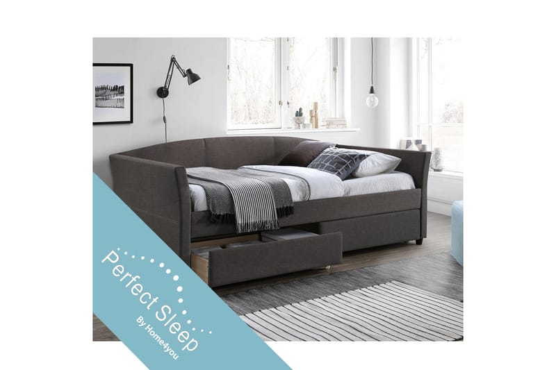 Genesis Säng med Harmony Top Madrass Grå - Möbler - Säng - Sängar med förvaring