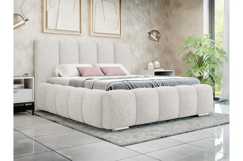 Gioia Förvaringssäng 140x200 cm - Beige - Möbler - Säng - Sängar med förvaring