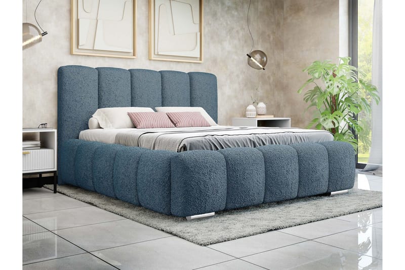 Gioia Förvaringssäng 160x200 cm - Blå - Möbler - Säng - Sängar med förvaring