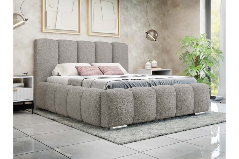 Gioia Förvaringssäng 160x200 cm - Grå - Möbler - Säng - Sängar med förvaring