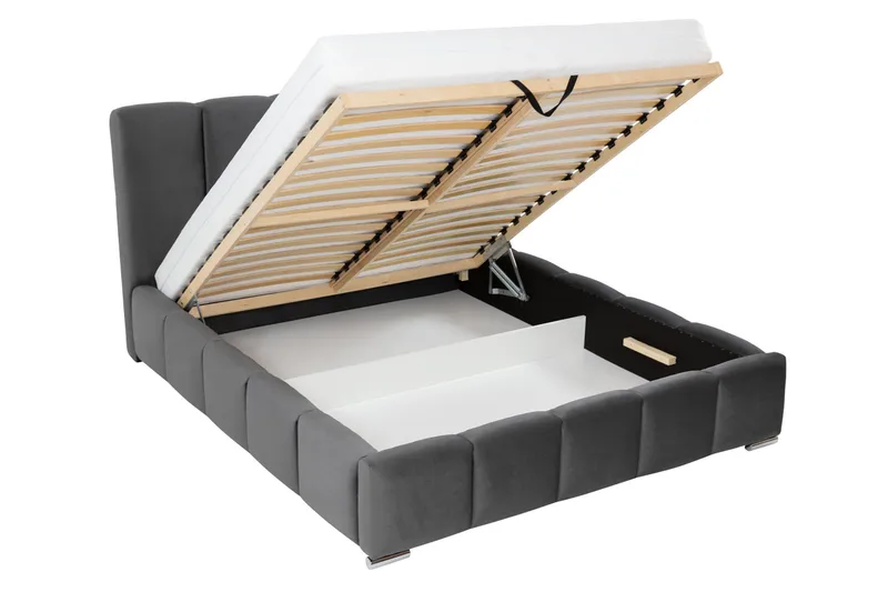 Gioia Förvaringssäng 160x200 cm - Rosa - Möbler - Säng - Sängar med förvaring