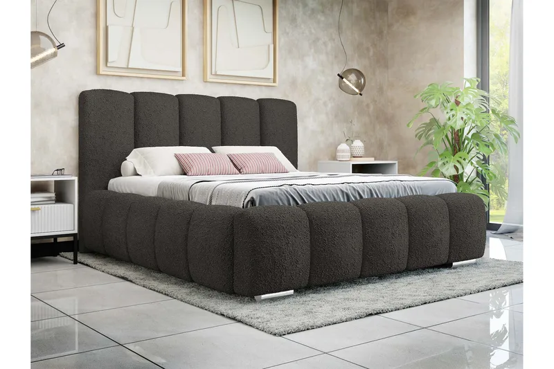 Gioia Förvaringssäng 160x200 cm - Svart - Möbler - Säng - Sängar med förvaring