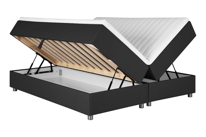 Happy Förvaringssäng 180x200cm - Mörkgrå - Komplett sängpaket - Sängar med förvaring